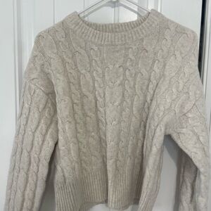 Cozy Cream Cable Knit Sweater